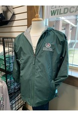 Charles River Crest Logo Portsmouth Jacket, Lined Windbreaker Raincoat, Full-Zip