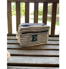 CB Station Navy Stripe Cosmetic / Toiletry Travel Kit Bag