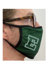 AR Cloth Mask Mask, Green with E Logo, ADULT