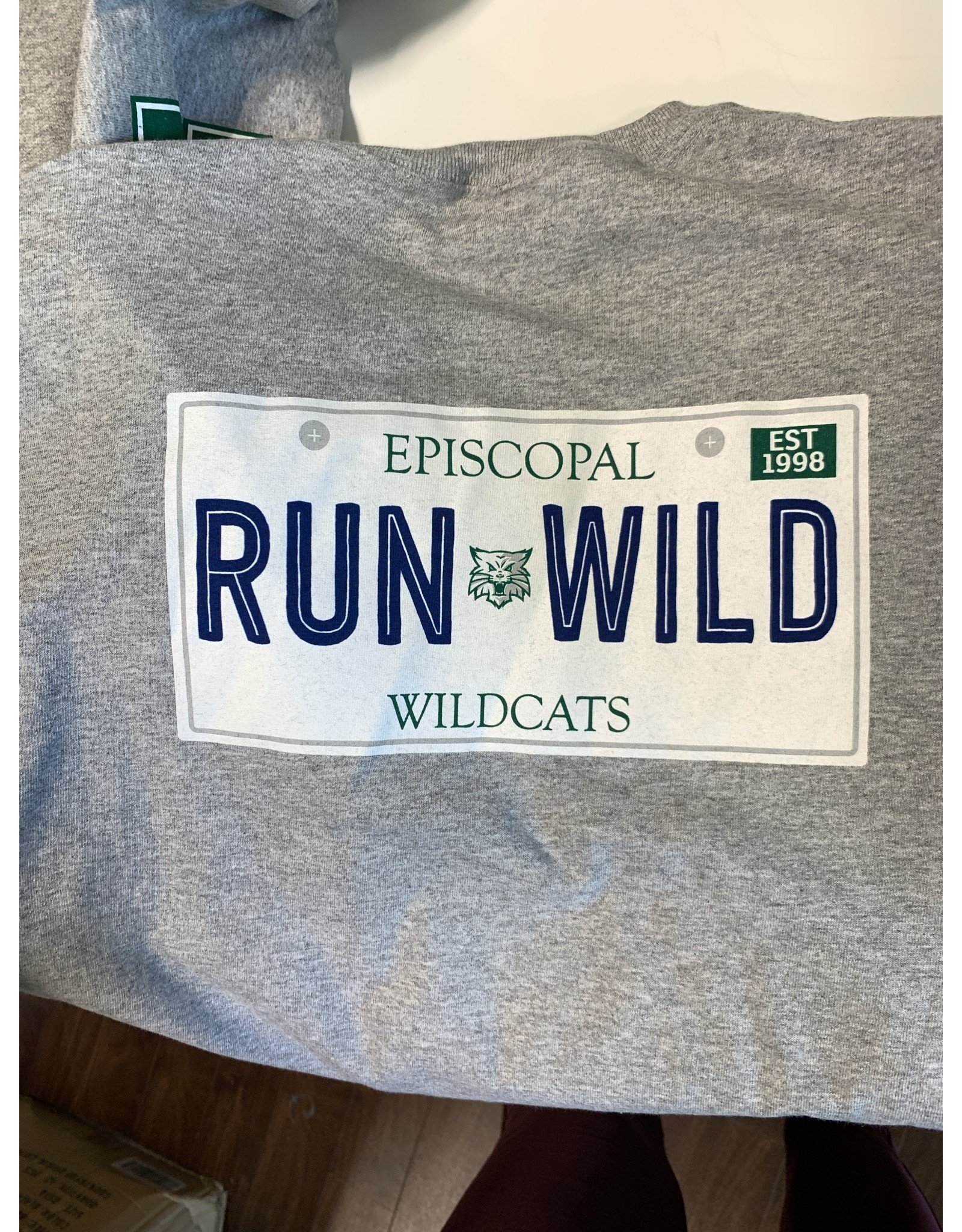 Gildan Run Wild Gray License Plate Spirit Shirt