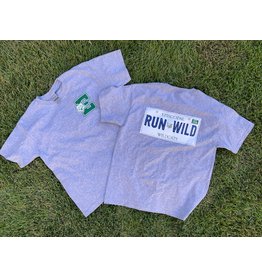 Gildan Run Wild Gray License Plate Spirit Shirt