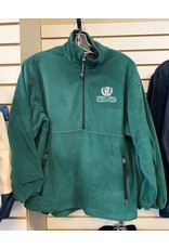 Charles River Adirondack Youth 1/2 zip fleece pullover, Forest Green
