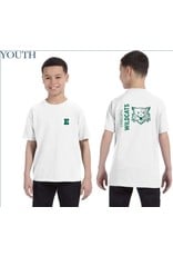 Comfort Colors Youth White Wildcat on back 2022