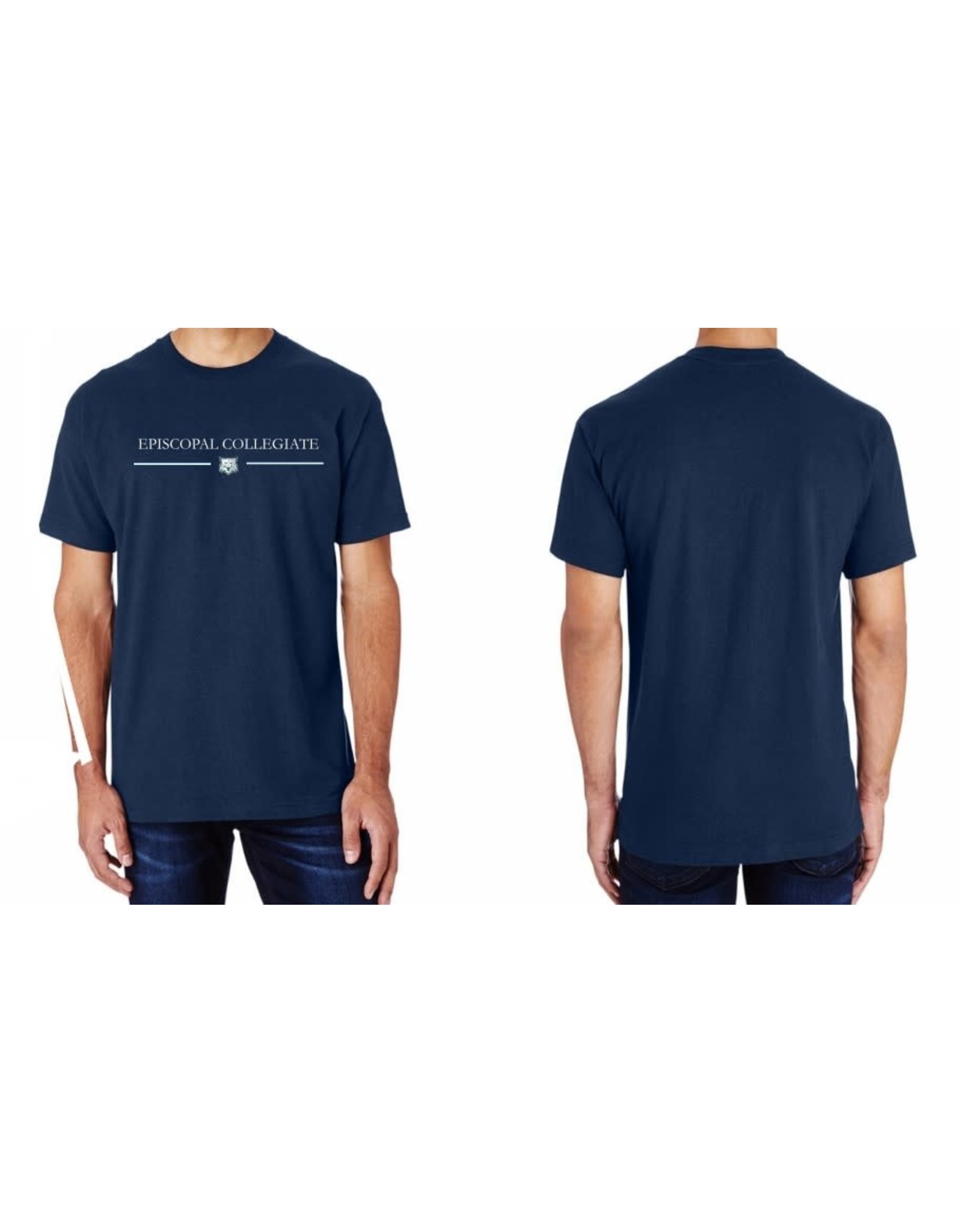 District Adult Navy Episcopal stripe short sleeve 2022