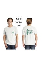 Comfort Colors Adult White wildcat on back pocket tee 2022