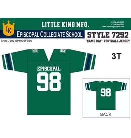 Little King NCAA Toddler-Touchdown Pass-Team Football Jersey-Sizes 2T 3T 4T 6