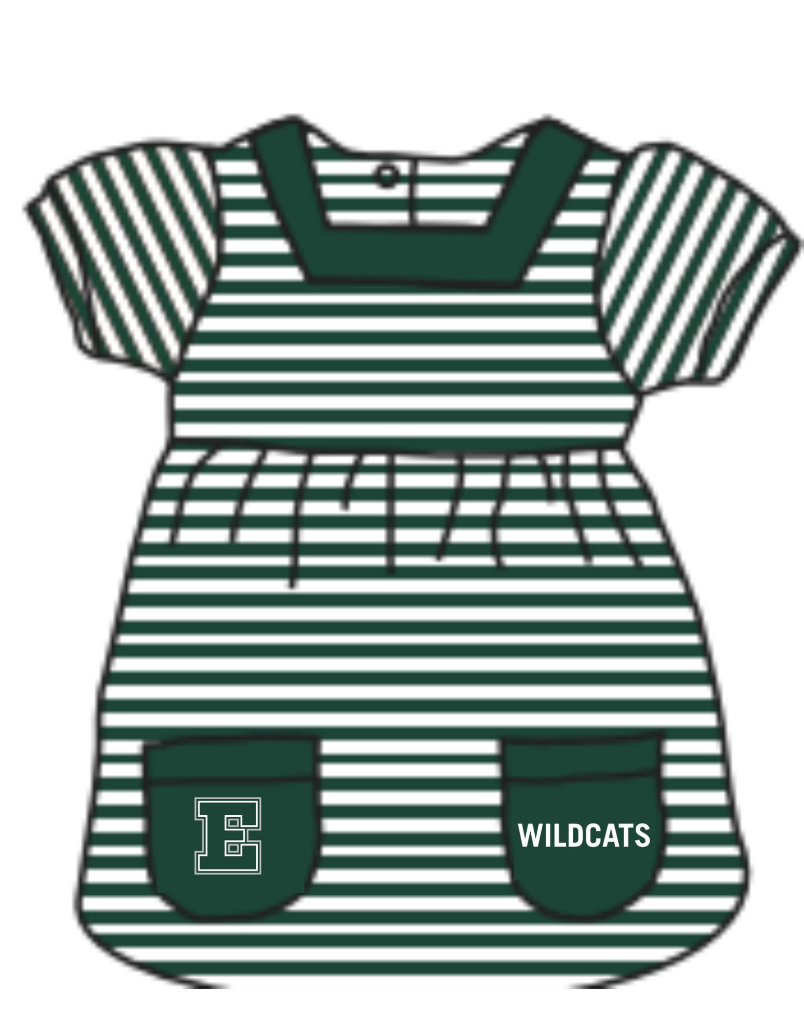 Little King Apparel Stripe Dress with Pockets Style1976 - Toddler