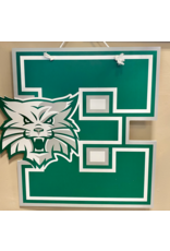 E Logo Wooden Door Hanger