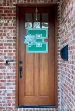 E Logo Wooden Door Hanger