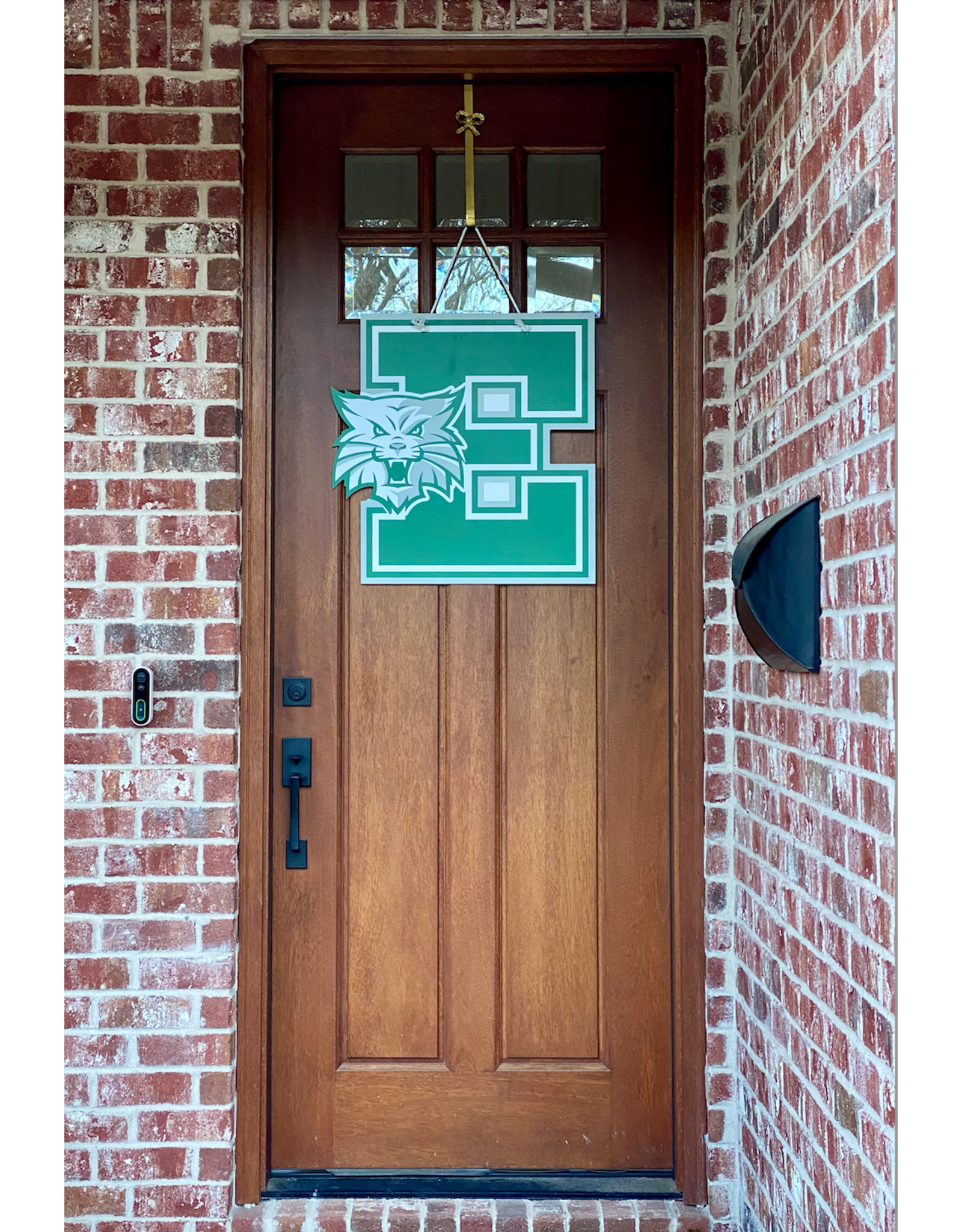 E Logo Wooden Door Hanger