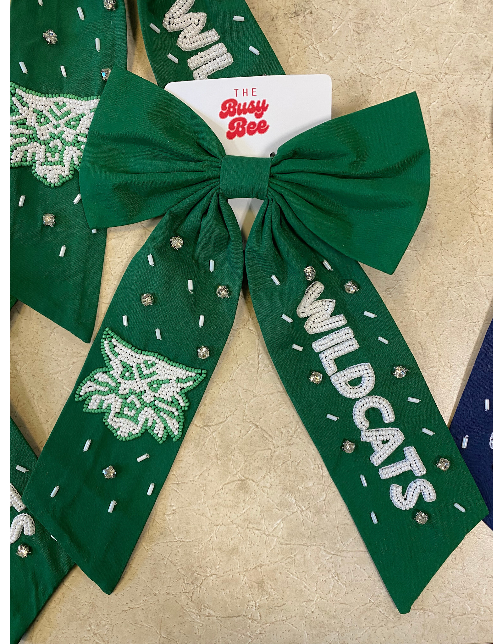 The Busy Bee Beaded Bow