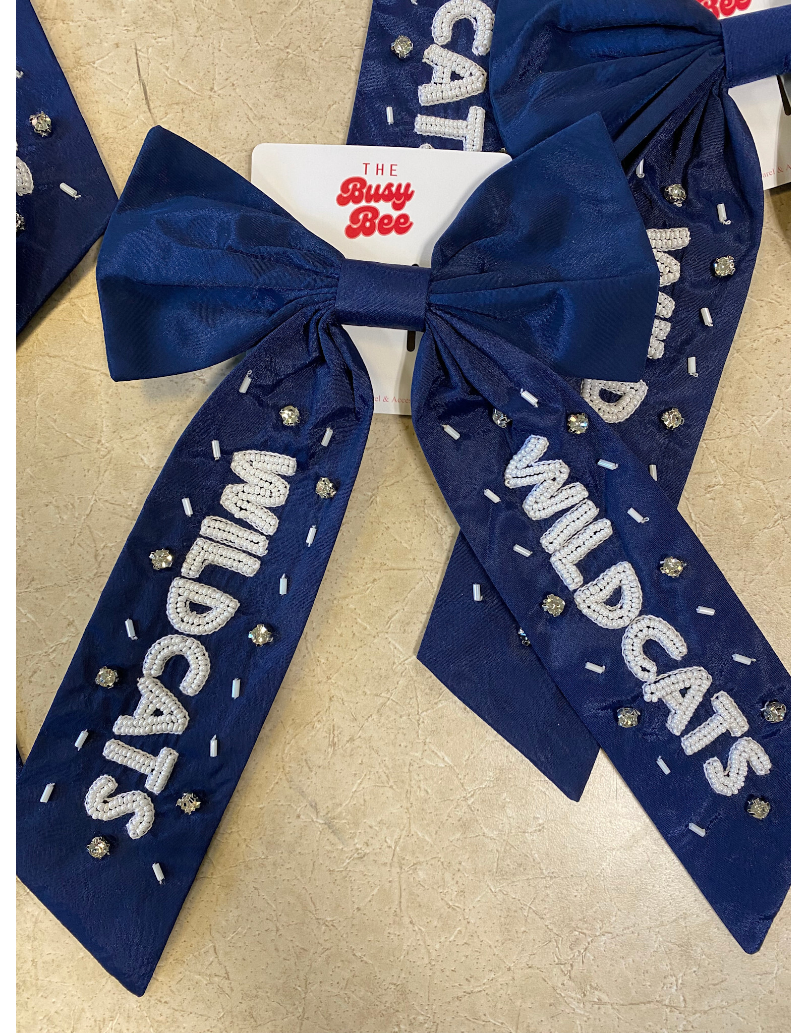 The Busy Bee Beaded Bow