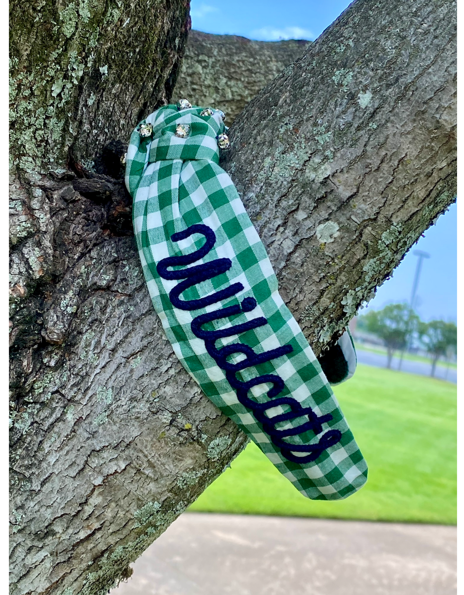 Gingham Wildcats Headband