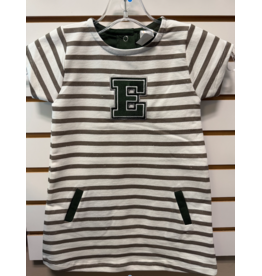 Little King Apparel gray stripe E spirit dress
