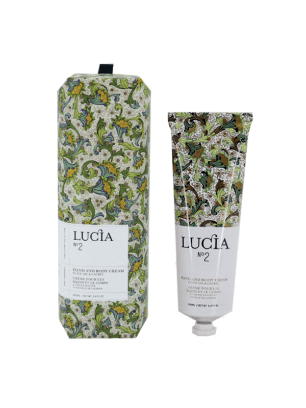 Lucia N°2 Crème pour les mains et le corps Huile d'olive et feuille de laurier Lucia