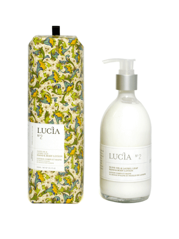 Lucia N°2 Lotion corps et mains à l’huile d’olive et feuille de laurier Lucia