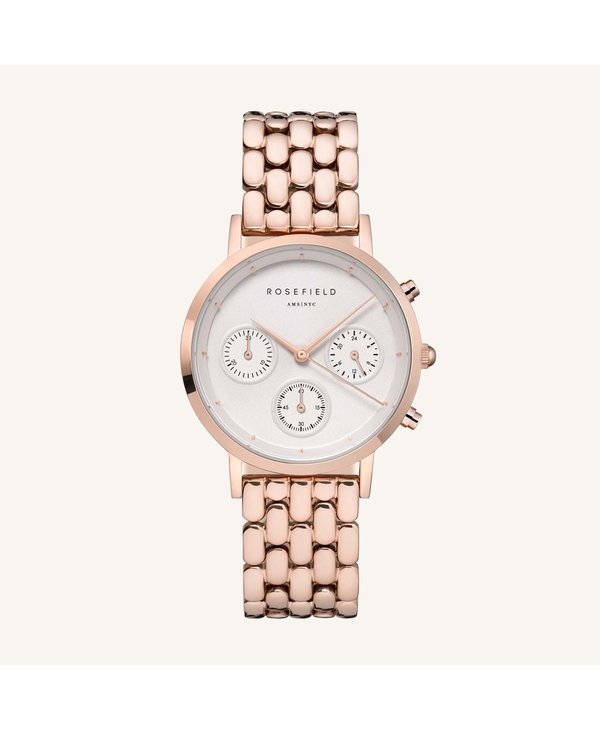 Rosefield Montre Rosefield The Gabby White Rose gold - Boutique Amandine