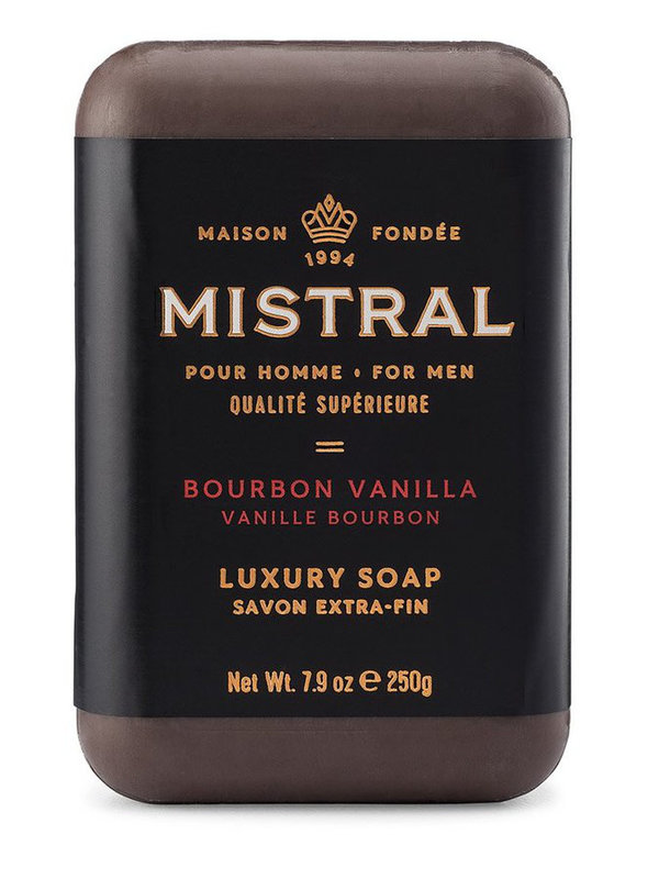 Mistral Barre de Savon Homme Mistral Vanille Bourbon 250g