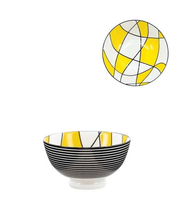 Bol Torre & Tagus Kiri en Porcelaine 4.5 pouces - Abstract Yellow