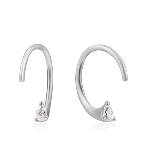 Boucles d'oreilles Ania Haie Silver Twist Sparkle