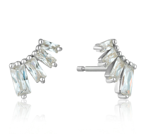 Boucles d'oreilles Ania Haie Glow Bar Silver Stud