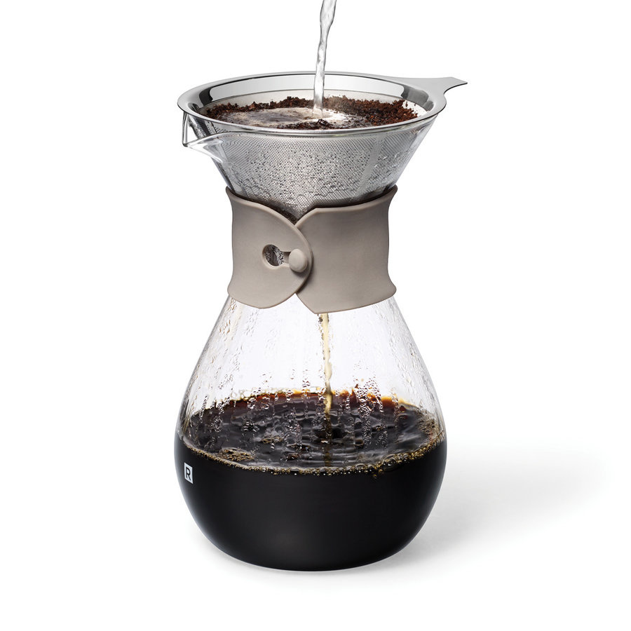 Carafe à café en verre et filtre réutilisable Ricardo