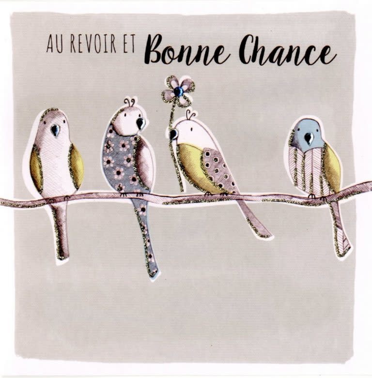 Carte De Souhait Au Revoir Bonne Chance Boutique Amandine