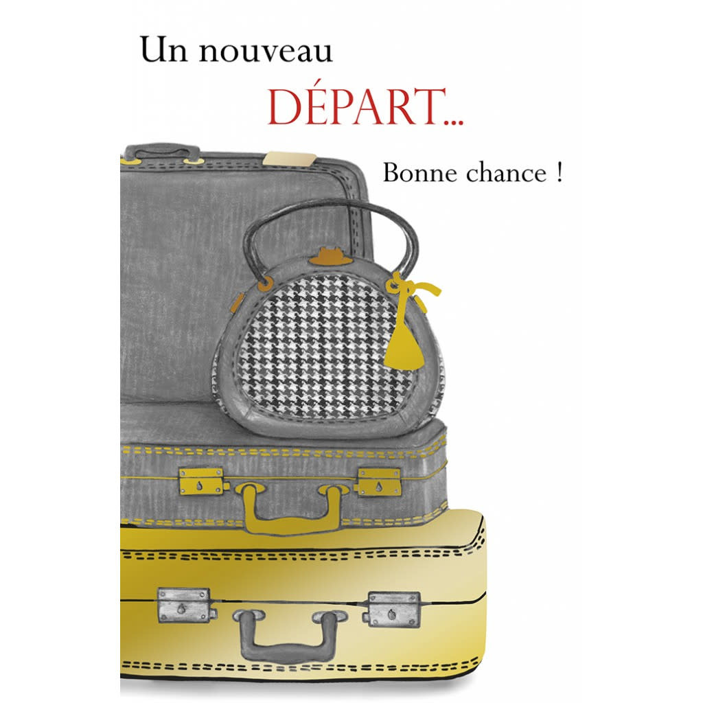 Carte De Souhait Un Nouveau Depart Bonne Chance Boutique Amandine