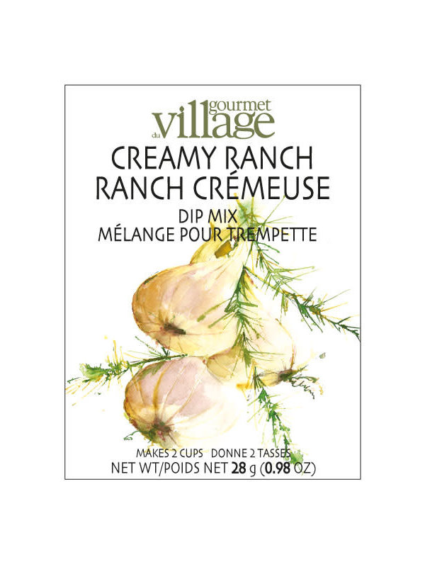Gourmet du Village Mélange pour Trempette  Ranch Crémeuse Gourmet du Village (28g)