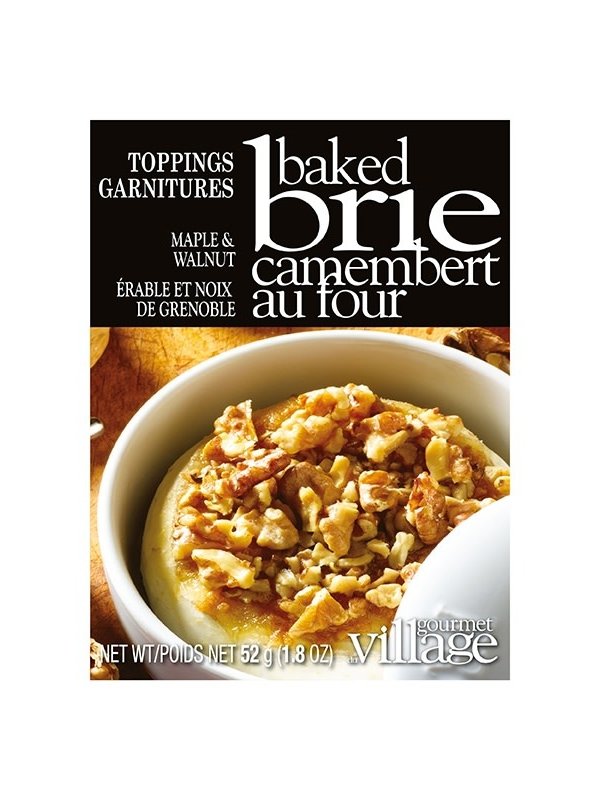 Gourmet du Village Garnitures pour brie au four Érable et Noix de Grenoble   Gourmet du Village