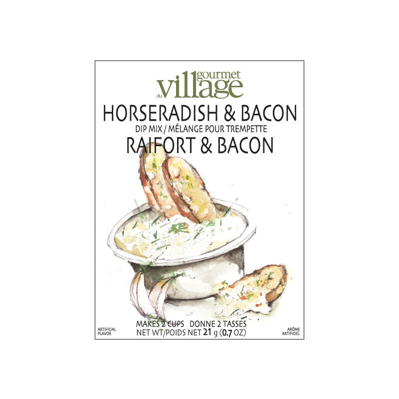 Mélange pour Trempette Raifort & Bacon Gourmet du Village (18gr)