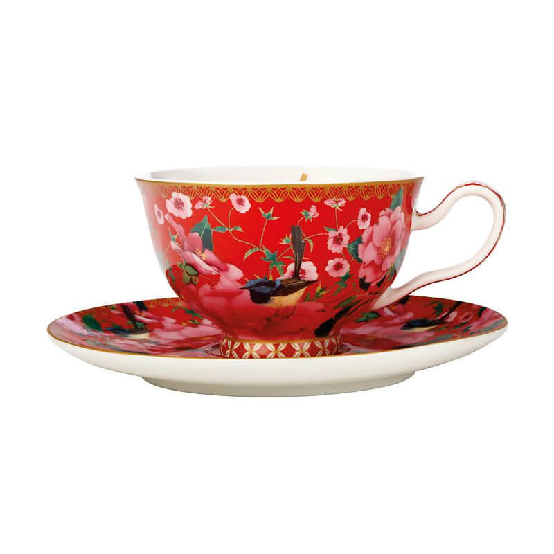 Tasse & Soucoupe Silk Red