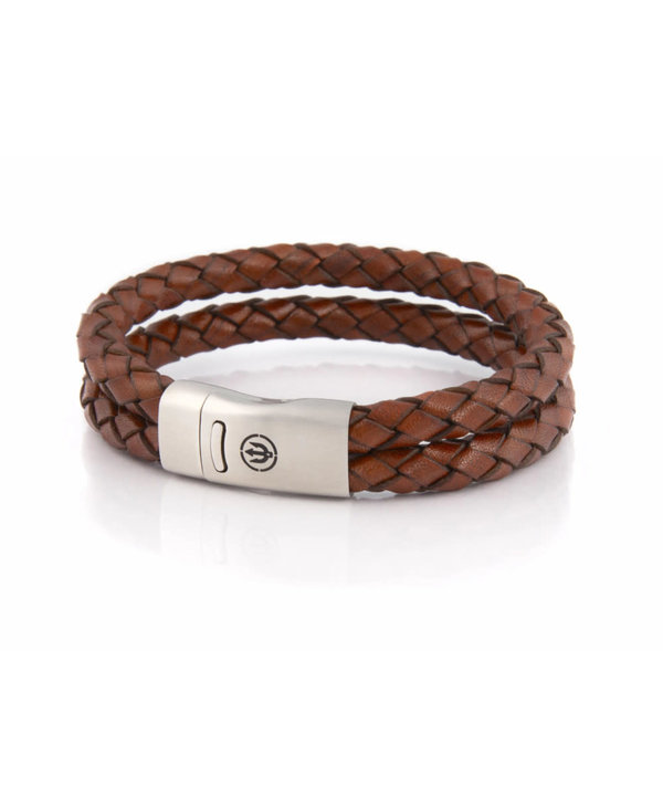 Bracelet Commodore trident Steel Double 6 L Classic Brown