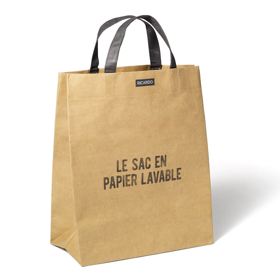 Sac Épicerie en Papier Lavable Brun