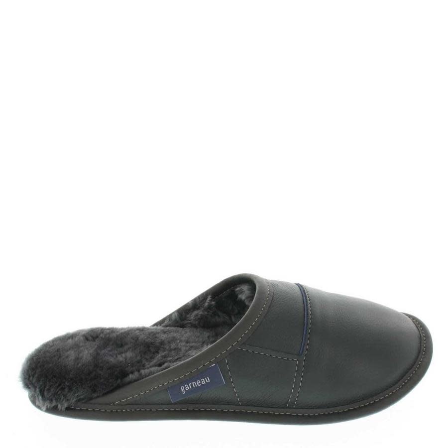 Pantoufle Garneau femme mule cuir noir