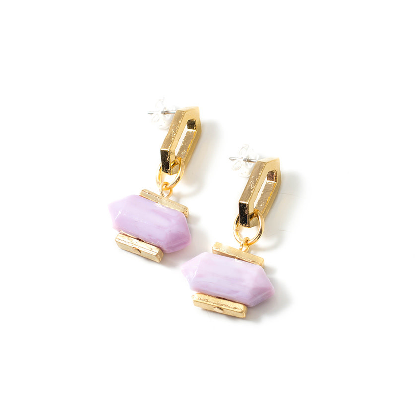 Boucles d'oreilles Anne-Marie Chagnon Marrakech Lilas PE-22