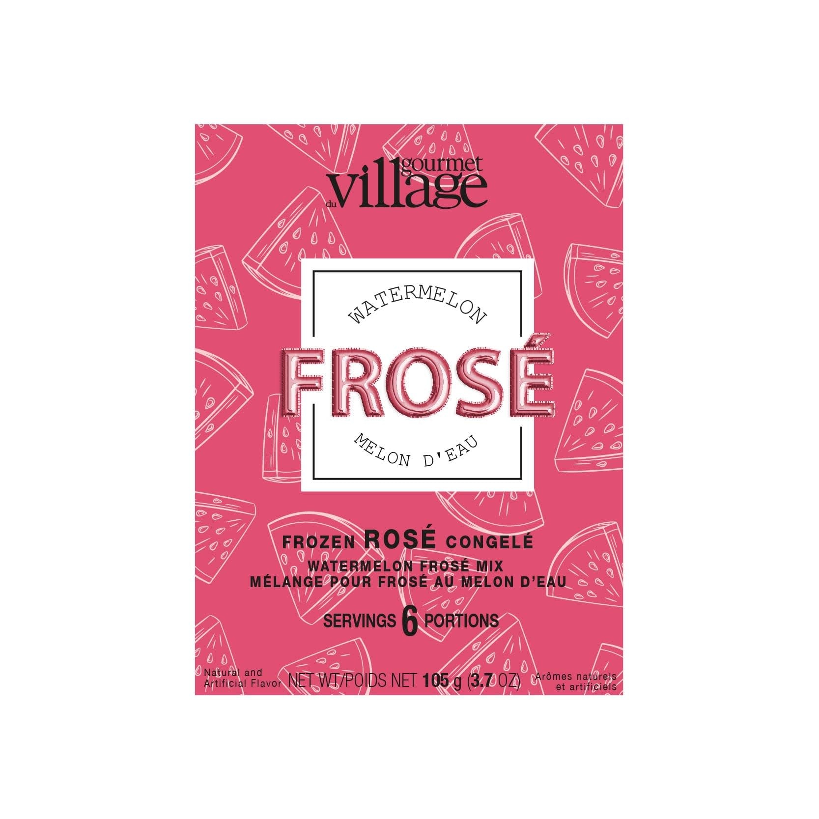 Mélange  aromatisé pour Frosé au Melon d'Eau  Gourmet du Village (105g)