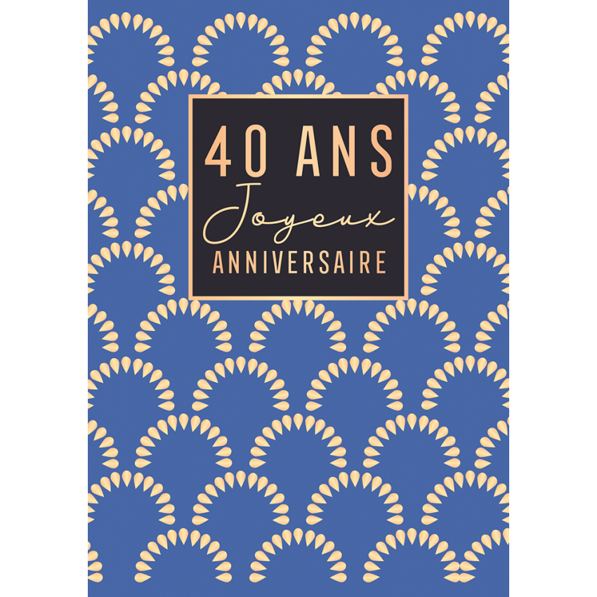 ALL 4 ONE - GRANDE CARTE 40 ANS BONNE FETE – Boutique Landry