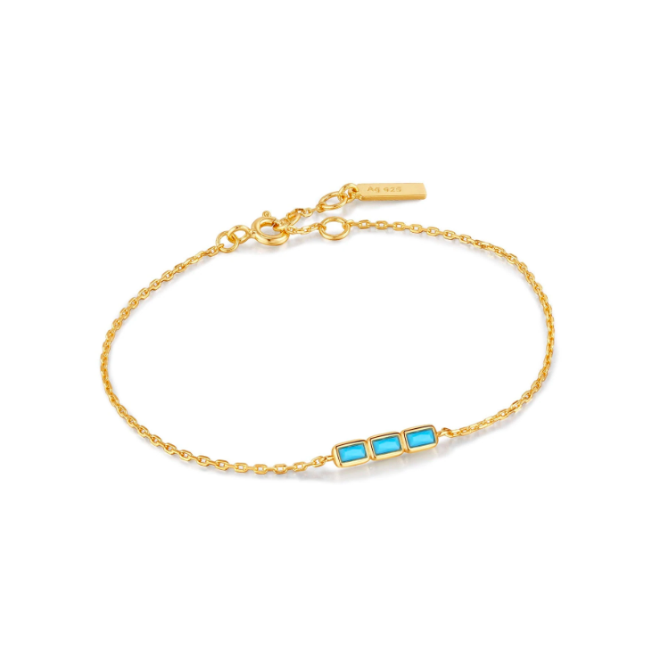 Bracelet Ania Haie Turquoise Bar Gold
