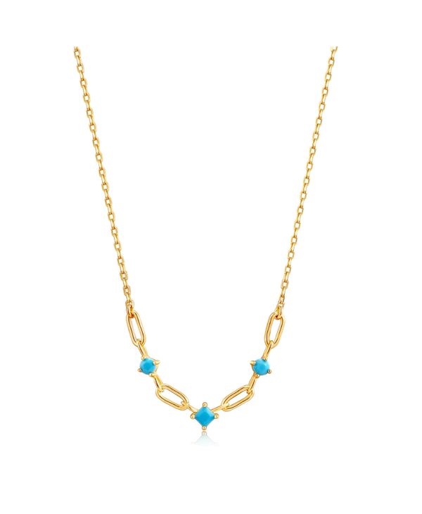 Collier Ania Haie Turquoise Link Gold