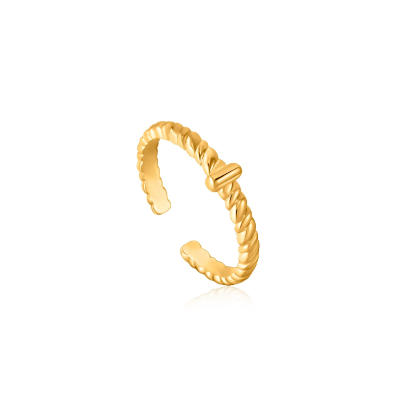 Bague Ania Haie Rope Twist Ajustable Gold