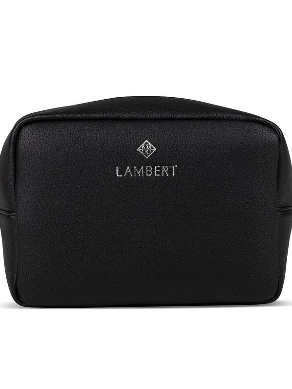 Lambert ZOE - Trousse à maquillage Lambert en cuir vegan Noire