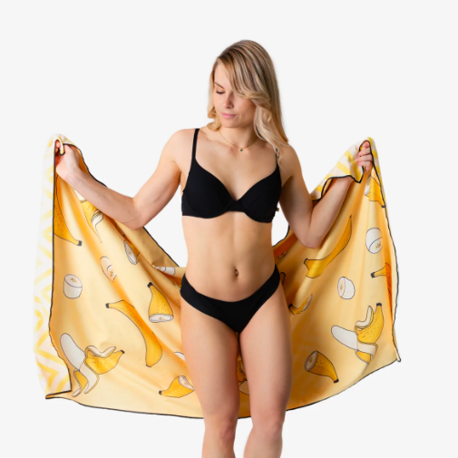 Serviette de plage Solem Les bananes en folie XL