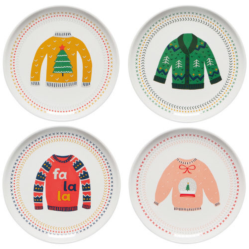 Ens. 4 assiettes Appie Ugly Xmas Danica