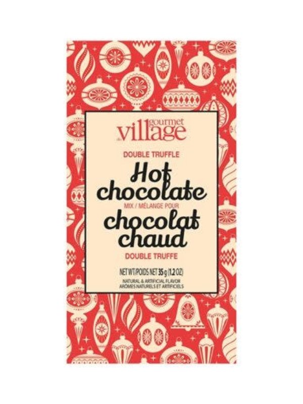 Gourmet du Village Chocolat Chaud Double Truffe Ornement rétro  Gourmet du Village
