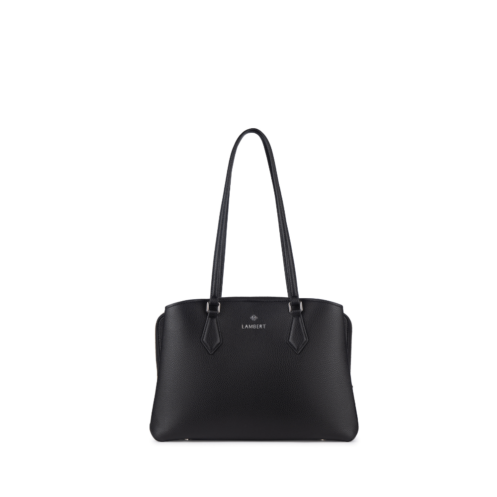 MAYA - Sac à Main fourre-tout en cuir vegan noir