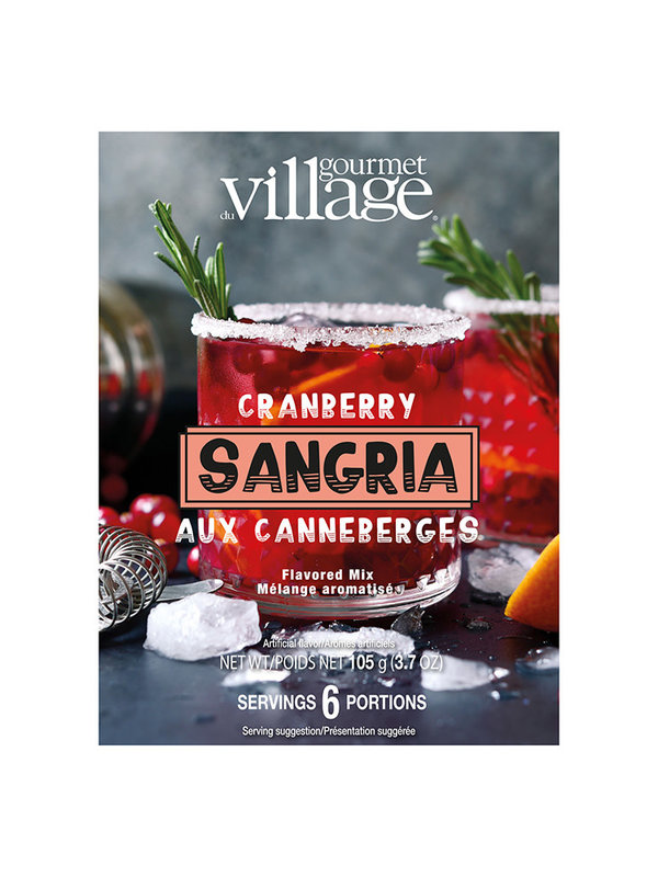 Gourmet du Village Mélange Aromatisé  Sangria  aux Canneberges  Gourmet du Village (105g)