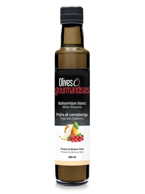 Olives & Gourmandises Balsamique  Blanc Poire et Canneberge  250ml