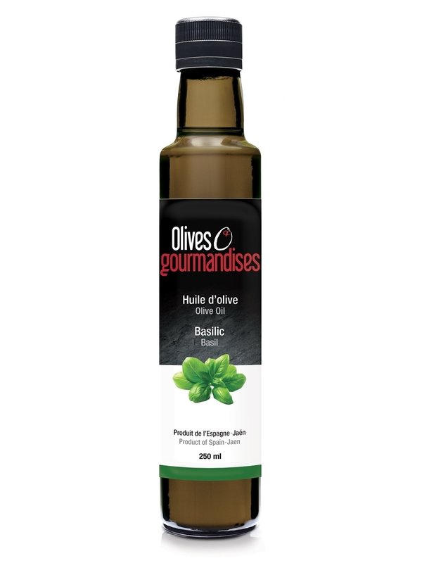 Olives & Gourmandises Huile D'olive  Basilic  250ml