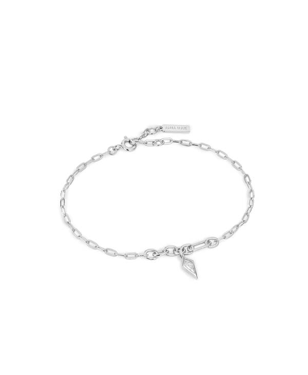 Bracelet Ania Haie Drop Pendant Chunky Chain Argent  B041-01H-W AH-22